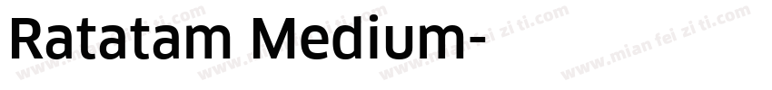 Ratatam Medium字体转换